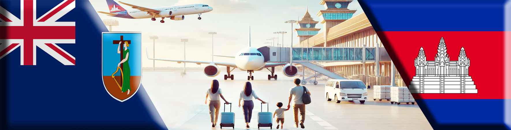 Cambodia eVisa for Montserrat Citizens